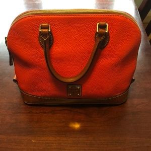 Dooney & Bourke Persimmon zip satchel